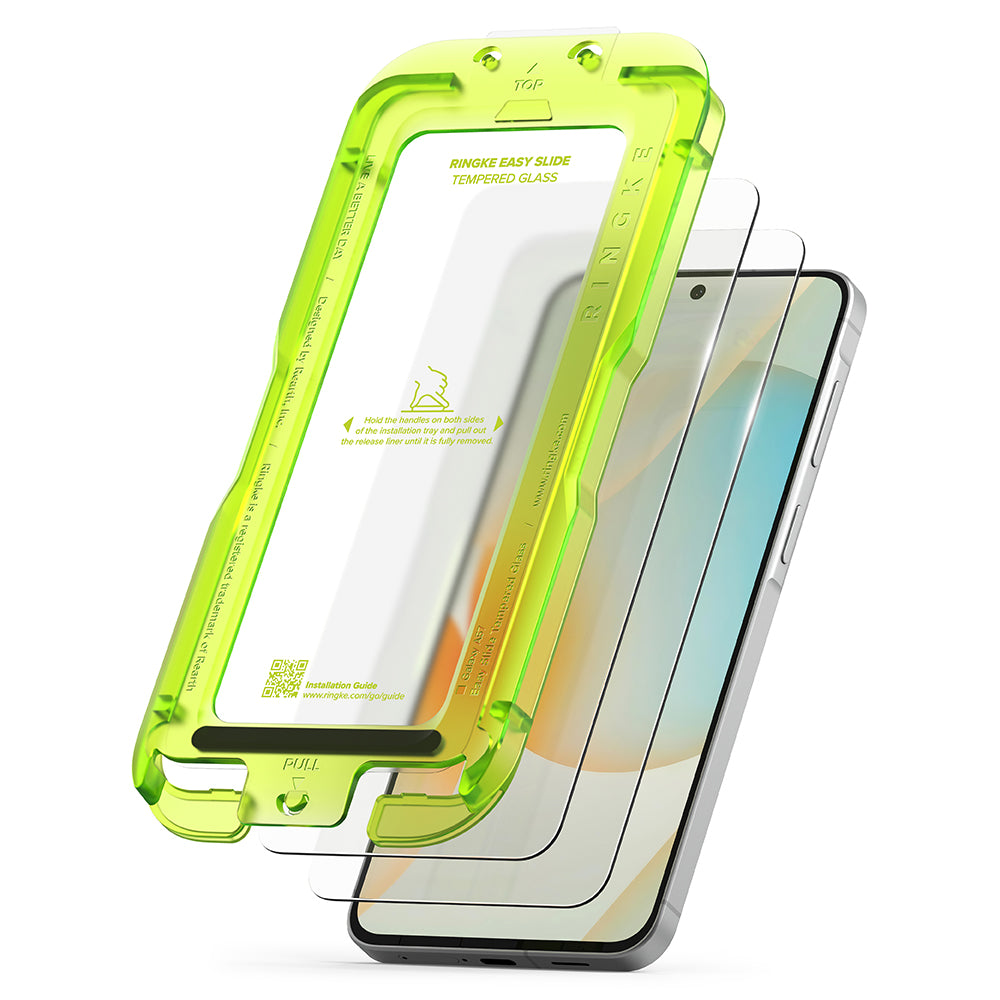 Zaštitna folija za ekran Ringke Easy Slide za Samsung Galaxy A57 5G, Kaljeno staklo, Pun ljepilo, Set od 2 komada