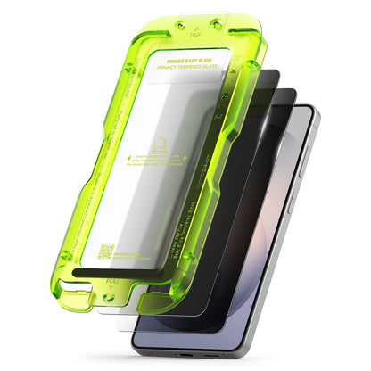 Zaštitna folija za ekran Ringke Easy Slide za Samsung Galaxy S26 Plus S947, Kaljeno staklo, Full Glue, Set od 2 komada, Crna
