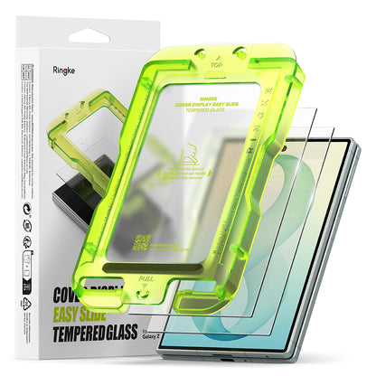 Zaštitna folija za vanjski zaslon Ringke Easy Slide za Samsung Galaxy Z Fold8 F971, Kaljeno staklo, Full Glue, Set od 2 komada