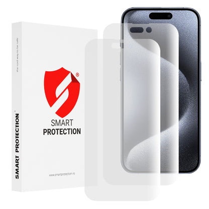 Zaštitna folija za ekran Smart Protection Premium Classic za Apple iPhone 15 Pro, Plastika, Set od 2 komada