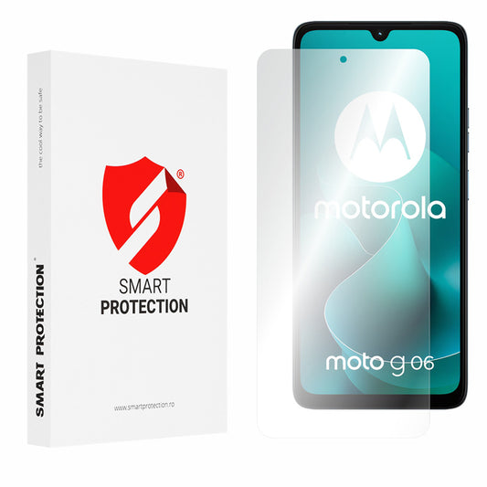 Zaštitna folija za ekran Smart Protection Premium Classic za Motorola Moto G06 Power / G06, Plastika, Full Glue, Set od 2 komada
