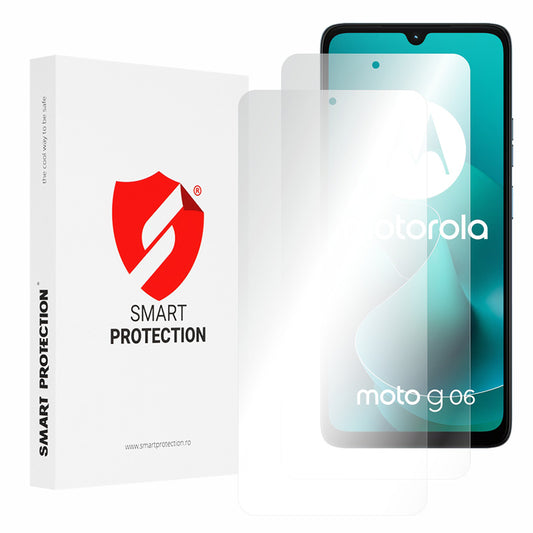 Zaštitna folija za ekran Smart Protection Premium Classic za Motorola Moto G06 Power / G06, Plastika, Full Glue, Set od 2 komada