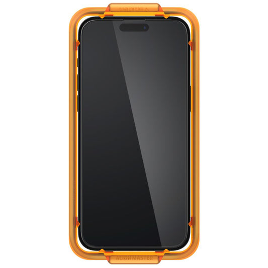 Zaštitna folija za ekran Spigen GlastR Align Master za Apple iPhone 15 Plus, Kaljeno staklo, Full Glue, Set od 2 komada, Crna AGL06886