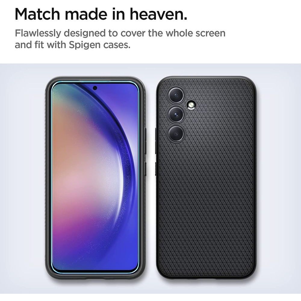 Zaštitna folija za ekran Spigen GlastR Align Master za Samsung Galaxy A54 A546, Kaljeno staklo, Puna ljepila, Set od 2 komada AGL05966