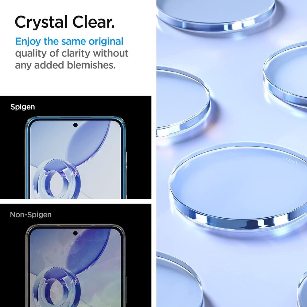 Zaštitna folija za ekran Spigen GlastR Align Master za Samsung Galaxy A54 A546, Kaljeno staklo, Puna ljepila, Set od 2 komada AGL05966