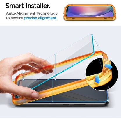Zaštitna folija za ekran Spigen GlastR Align Master za Samsung Galaxy A54 A546, Kaljeno staklo, Puna ljepila, Set od 2 komada AGL05966