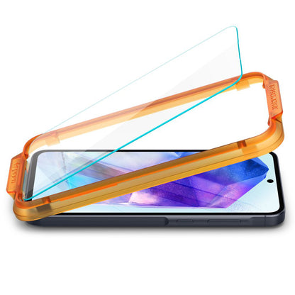 Zaštitna folija za ekran Spigen GlastR Align Master za Samsung Galaxy A55 5G A556, Kaljeno staklo, Puna ljepila, Set od 2 komada AGL07775