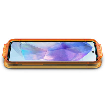 Zaštitna folija za ekran Spigen GlastR Align Master za Samsung Galaxy A55 5G A556, Kaljeno staklo, Puna ljepila, Set od 2 komada AGL07775