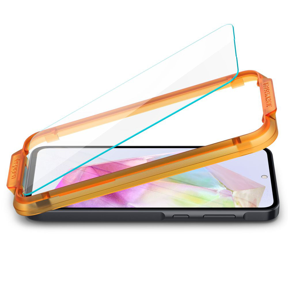 Zaštitna folija za ekran Spigen GlastR Align Master za Samsung Galaxy M35 / A35 5G A356, Kaljeno staklo, Full Glue, Set 2 komada AGL07772
