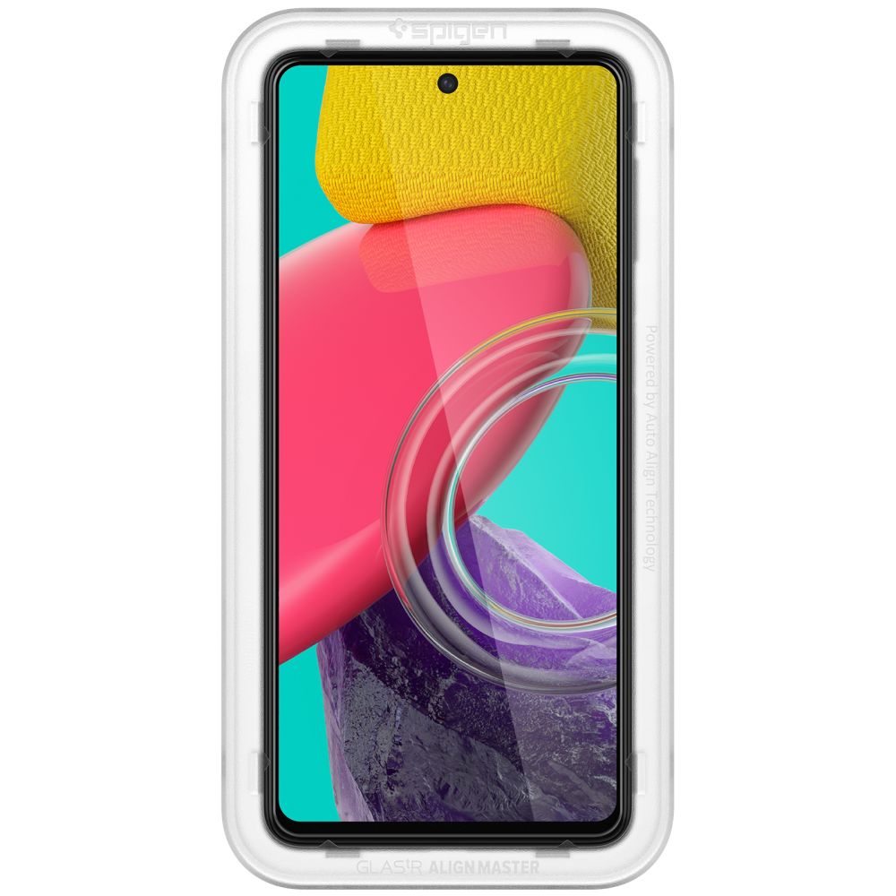 Zaštitna folija za ekran Spigen GlastR Align Master za Samsung Galaxy M53 M536, Kaljeno staklo, Full Glue, Crna