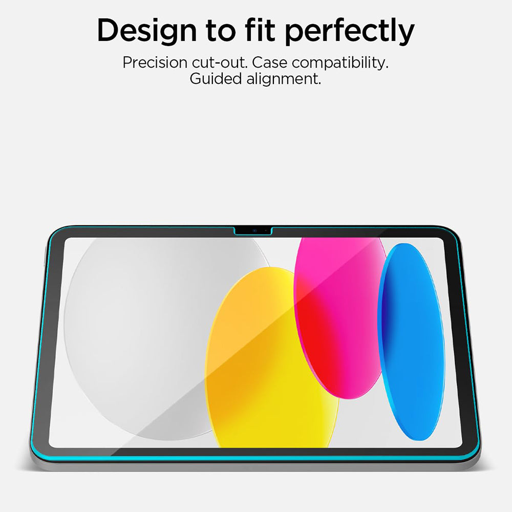 Zaštitna folija za ekran Spigen GlastR Align Master T za Apple iPad (2025) / (2022), Kaljeno staklo, Full Glue AGL11698