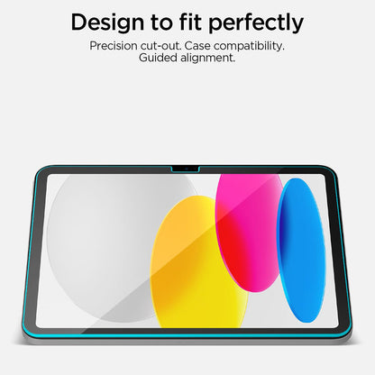 Zaštitna folija za ekran Spigen GlastR Align Master T za Apple iPad (2025) / (2022), Kaljeno staklo, Full Glue AGL11698