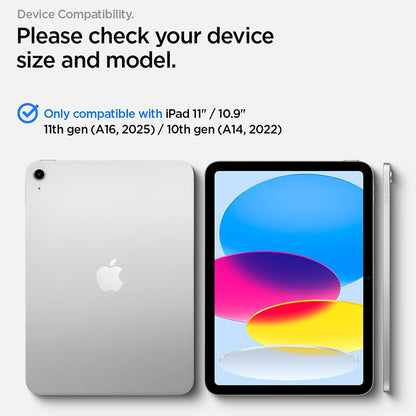Zaštitna folija za ekran Spigen GlastR Align Master T za Apple iPad (2025) / (2022), Kaljeno staklo, Full Glue AGL11698