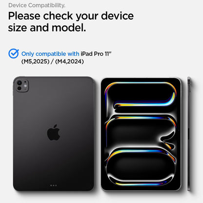 Zaštitna folija za ekran Spigen GlastR Align Master T za Apple iPad Pro 11 (2025) / Pro 11 (2024), Kaljeno staklo, Full Glue AGL11699