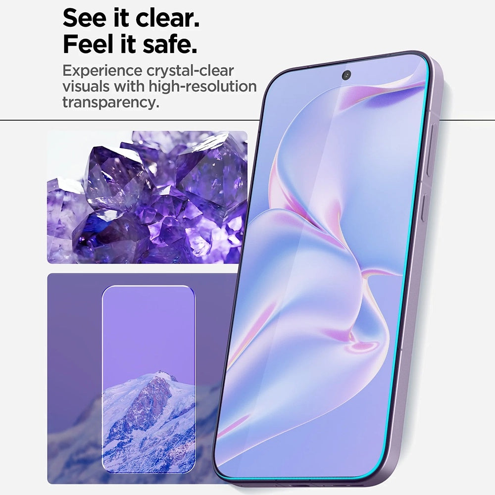 Zaštitna folija za ekran Spigen GlastR AlignMaster S za OnePlus 15, Kaljeno staklo, Full Glue, Set 2 komada AGL11333