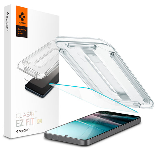 Zaštitna folija za ekran Spigen GlastR EZ FIT HD za Samsung Galaxy A37 5G / A36 A366, Kaljeno staklo, Pun ljepilo, Set od 2 komada AGL11365