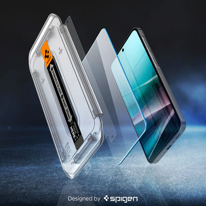 Zaštitna folija za ekran Spigen GlastR EZ FIT HD za Samsung Galaxy A37 5G / A36 A366, Kaljeno staklo, Pun ljepilo, Set od 2 komada AGL11365