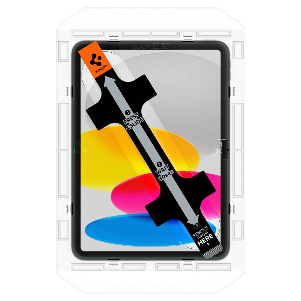 Zaštitna folija za ekran Spigen GlastR EZ FIT za Apple iPad (2025) / (2022), Kaljeno staklo, Full Glue AGL05554