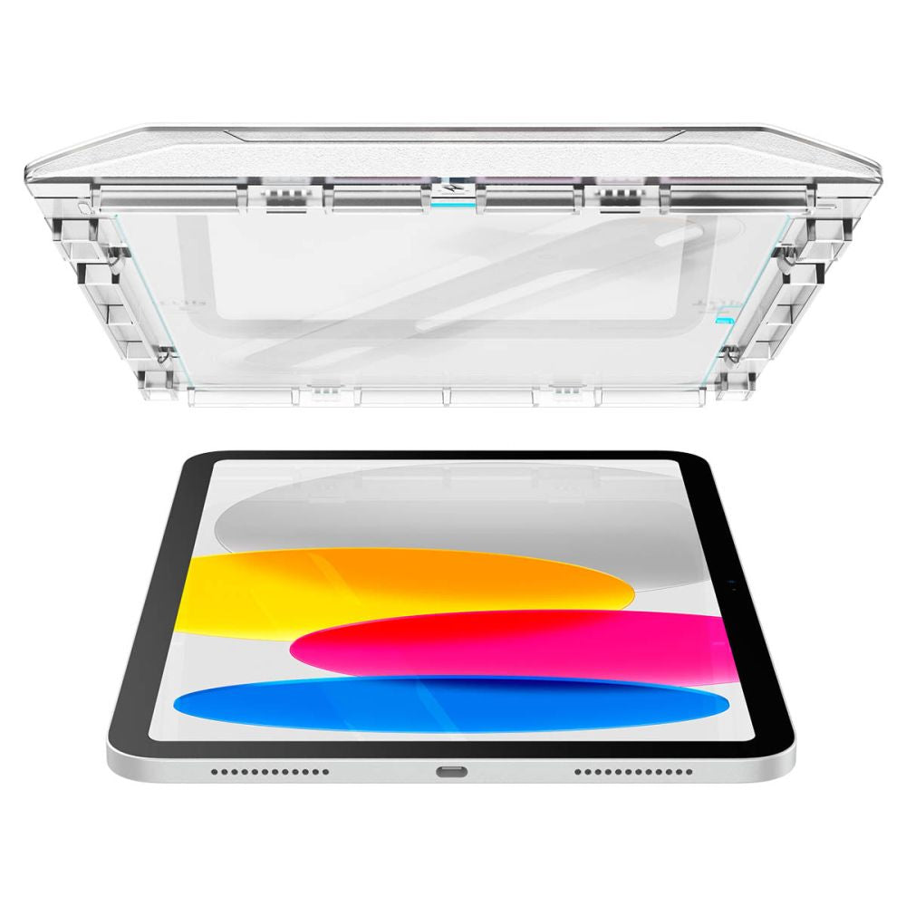 Zaštitna folija za ekran Spigen GlastR EZ FIT za Apple iPad (2025) / (2022), Kaljeno staklo, Full Glue AGL05554