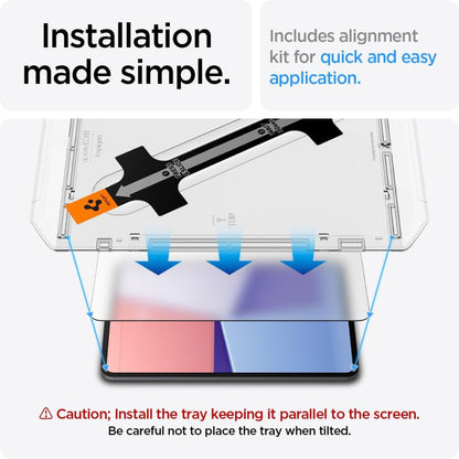 Zaštitna folija za ekran Spigen GlastR EZ FIT za Apple iPad Pro 13 (2024), Kaljeno staklo, Full Glue AGL07793