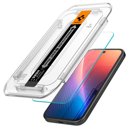 Zaštitna folija za ekran Spigen GlastR EZ FIT za Google Pixel 9a, Kaljeno staklo, Full Glue, Set 2 komada AGL08938