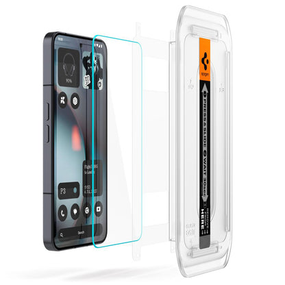 Zaštitna folija za ekran Spigen GlastR EZ FIT za Nothing Phone (3), Kaljeno staklo, Full Glue, Set od 2 komada AGL10165