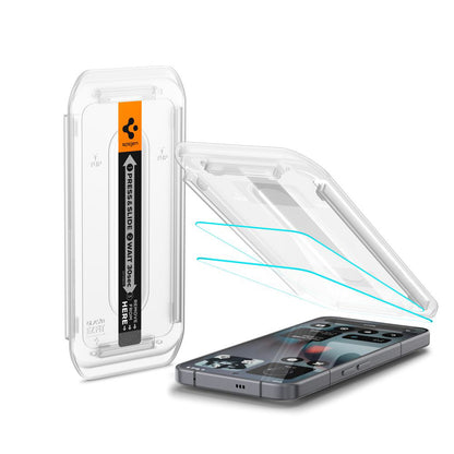 Zaštitna folija za ekran Spigen GlastR EZ FIT za Nothing Phone (3), Kaljeno staklo, Full Glue, Set od 2 komada AGL10165