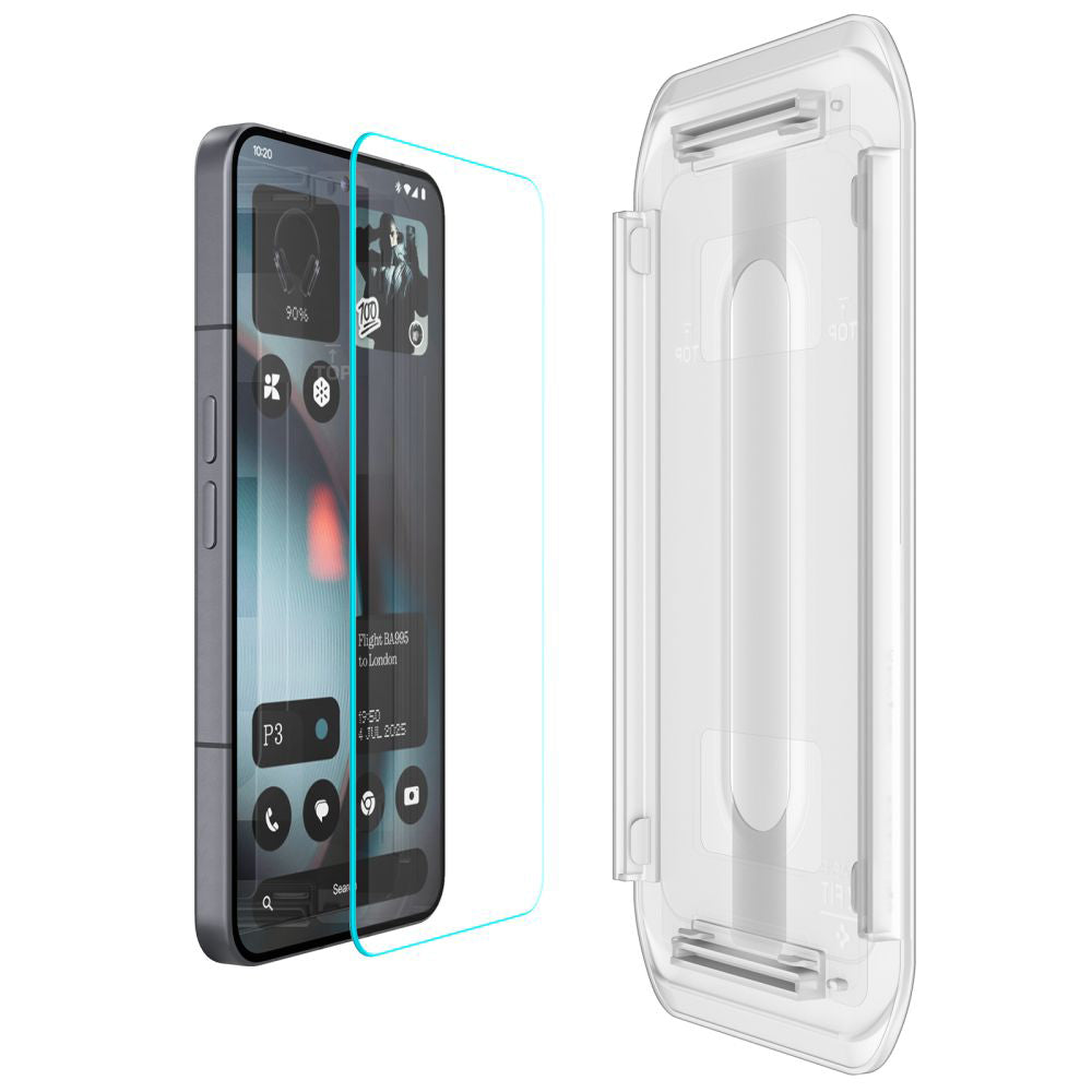 Zaštitna folija za ekran Spigen GlastR EZ FIT za Nothing Phone (3), Kaljeno staklo, Full Glue, Set od 2 komada AGL10165