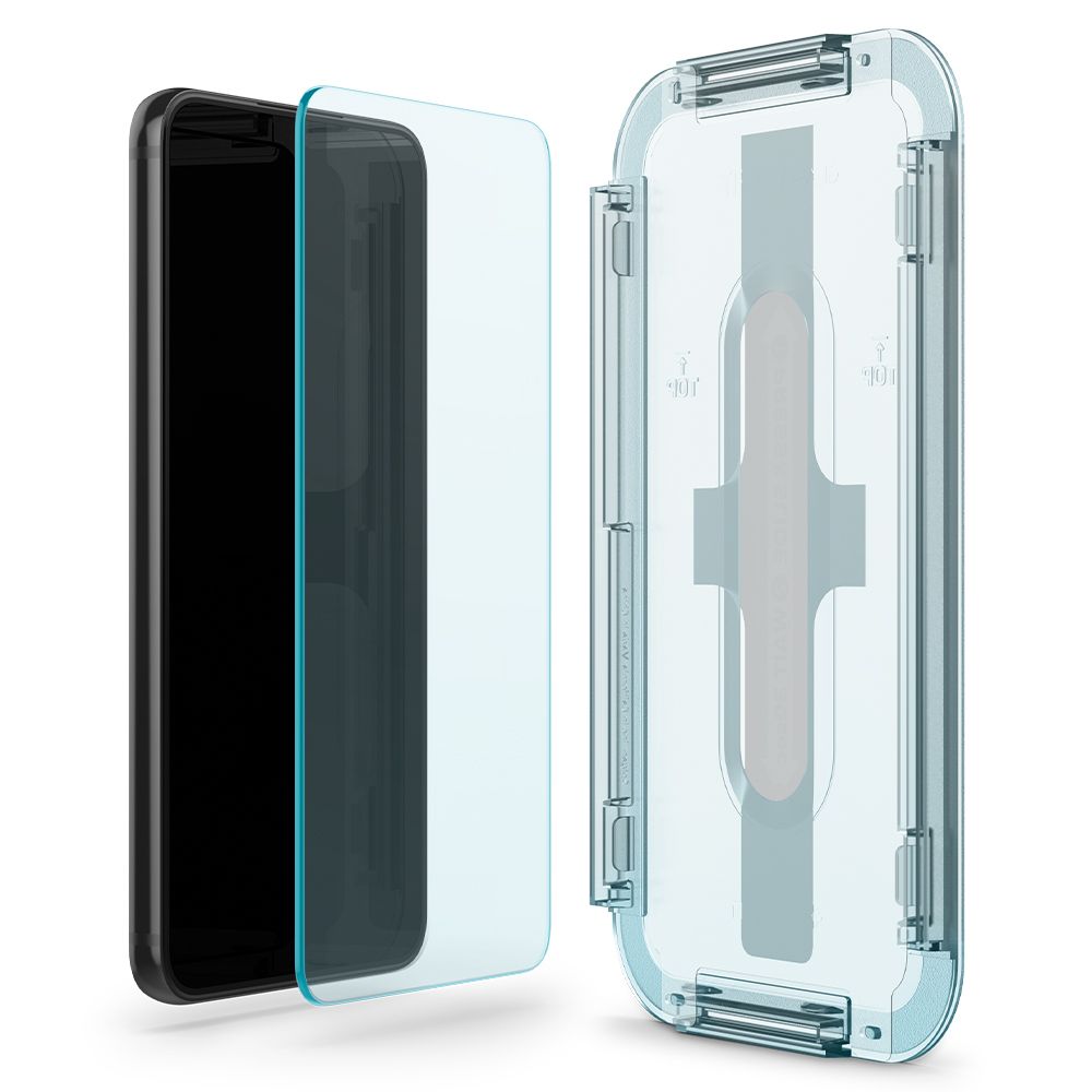 Zaštitna folija za ekran Spigen GlastR EZ FIT za Samsung Galaxy S22 5G S901, Kaljeno staklo, Puna ljepila, Set od 2 komada AGL04151
