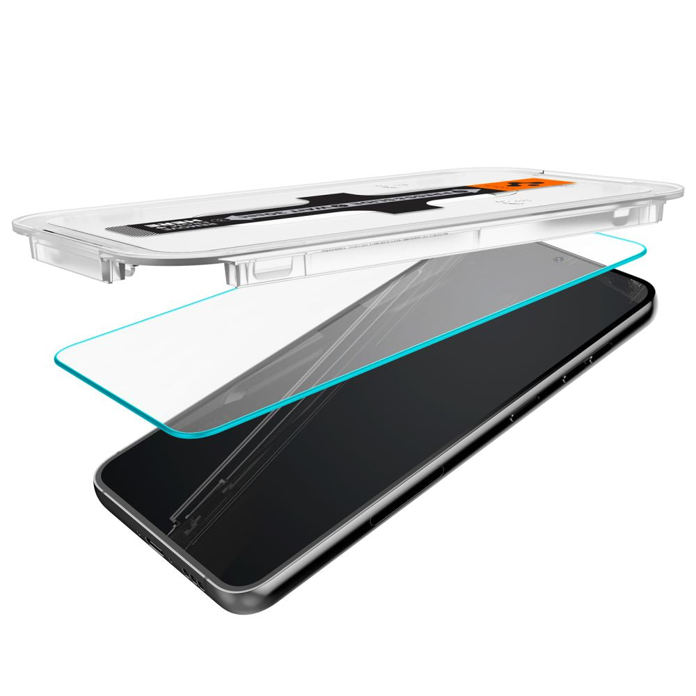 Zaštitna folija za ekran Spigen GlastR EZ FIT za Samsung Galaxy S23 S911, Kaljeno staklo, Full Glue, Set 2 komada AGL05958