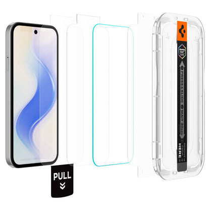 Zaštitna folija za ekran Spigen GlastR EZ FIT Pro HD za Google Pixel 10a, Kaljeno staklo, Full Glue, Set 2 komada AGL11364