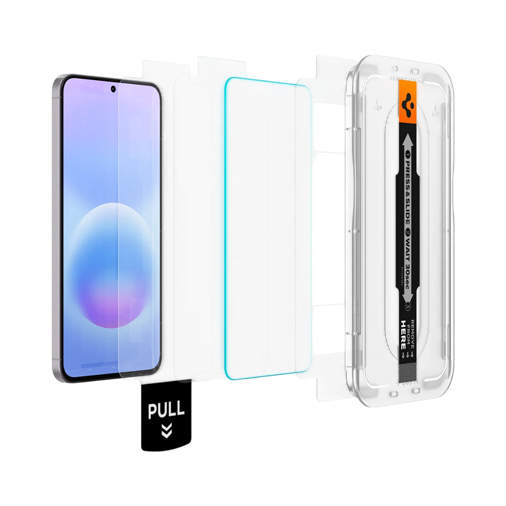 Zaštitna folija za ekran Spigen GlastR EZ FIT Pro HD za Samsung Galaxy A57 5G, Kaljeno staklo, Full Glue, Set 2 komada AGL11397