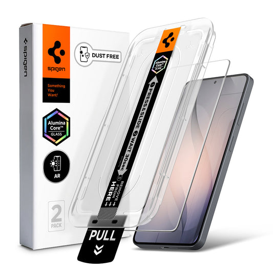 Zaštitna folija za ekran Spigen GlastR EZ FIT Pro HD (Anti-Reflection) za Samsung Galaxy S26 Plus S947, Kaljeno staklo, Full Glue, Set od 2 komada
