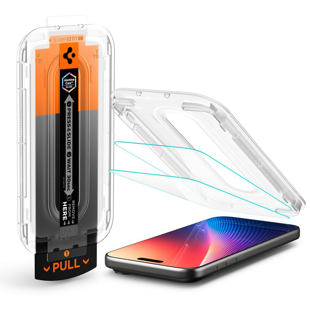Zaštitna folija za ekran Spigen GlastR EZ FIT Pro za Apple iPhone 17 Pro Max / 16 Pro Max, Kaljeno staklo, Full Glue