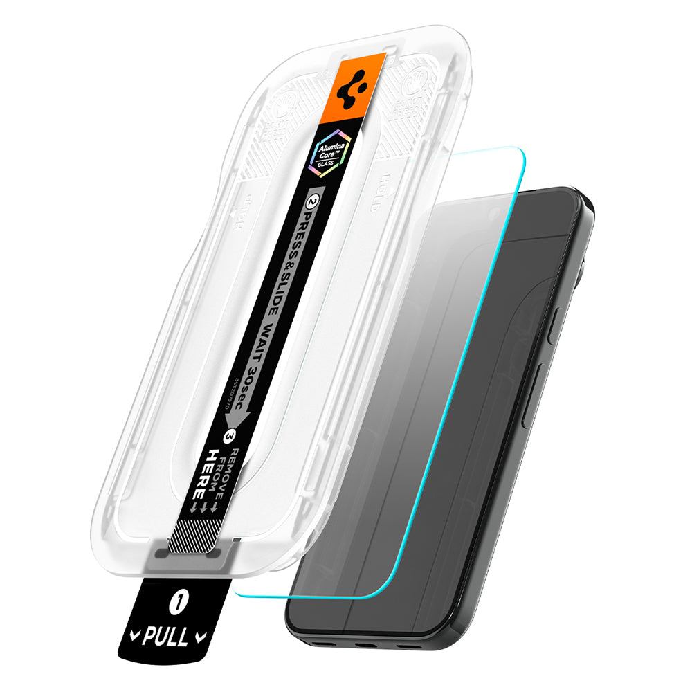 Zaštitna folija za ekran Spigen GlastR EZ FIT Pro za Google Pixel 11 Pro XL, Kaljeno staklo, Full Glue, Set od 2 komada AGL11485