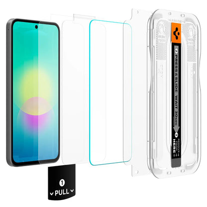 Zaštitna folija za ekran Spigen GlastR EZ FIT Pro za Samsung Galaxy A27 5G, Kaljeno staklo, Full Glue, Set od 2 komada AGL11809