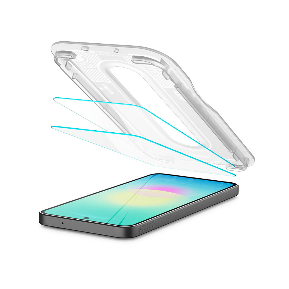 Zaštitna folija za ekran Spigen GlastR EZ FIT Pro za Samsung Galaxy A27 5G, Kaljeno staklo, Full Glue, Set od 2 komada AGL11809