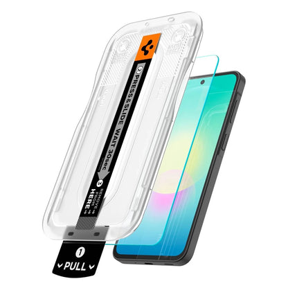 Zaštitna folija za ekran Spigen GlastR EZ FIT Pro za Samsung Galaxy A27 5G, Kaljeno staklo, Full Glue, Set od 2 komada AGL11809