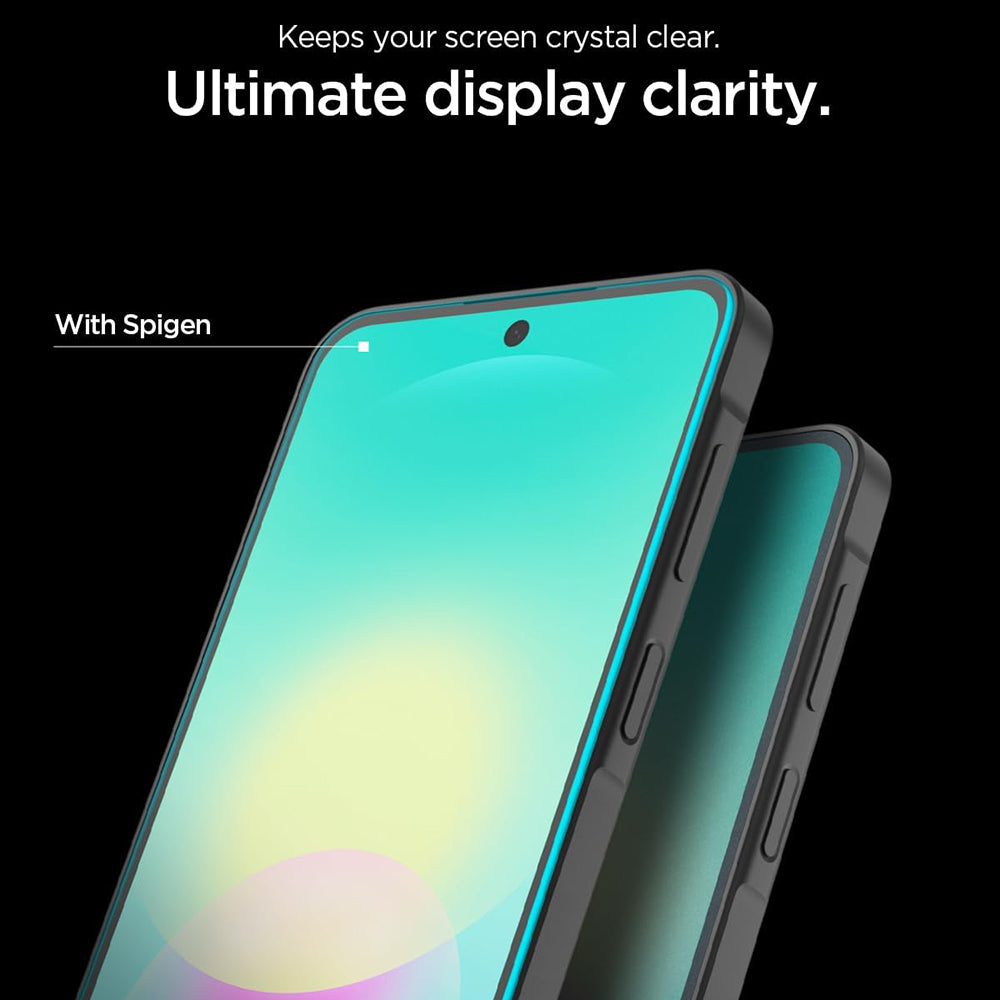Zaštitna folija za ekran Spigen GlastR EZ FIT Pro za Samsung Galaxy A27 5G, Kaljeno staklo, Full Glue, Set od 2 komada AGL11809