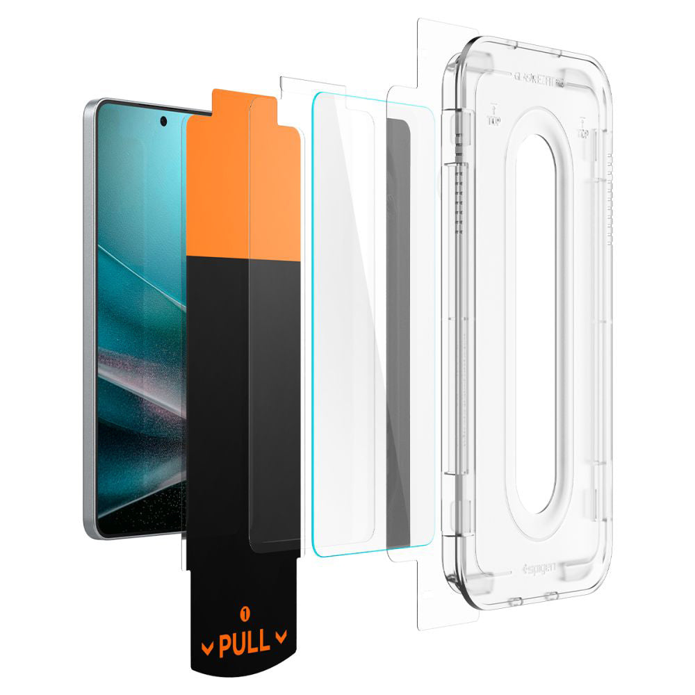 Zaštitna folija za ekran Spigen GlastR EZ FIT Pro za Samsung Galaxy S25 Edge S937, Kaljeno staklo, Full Glue