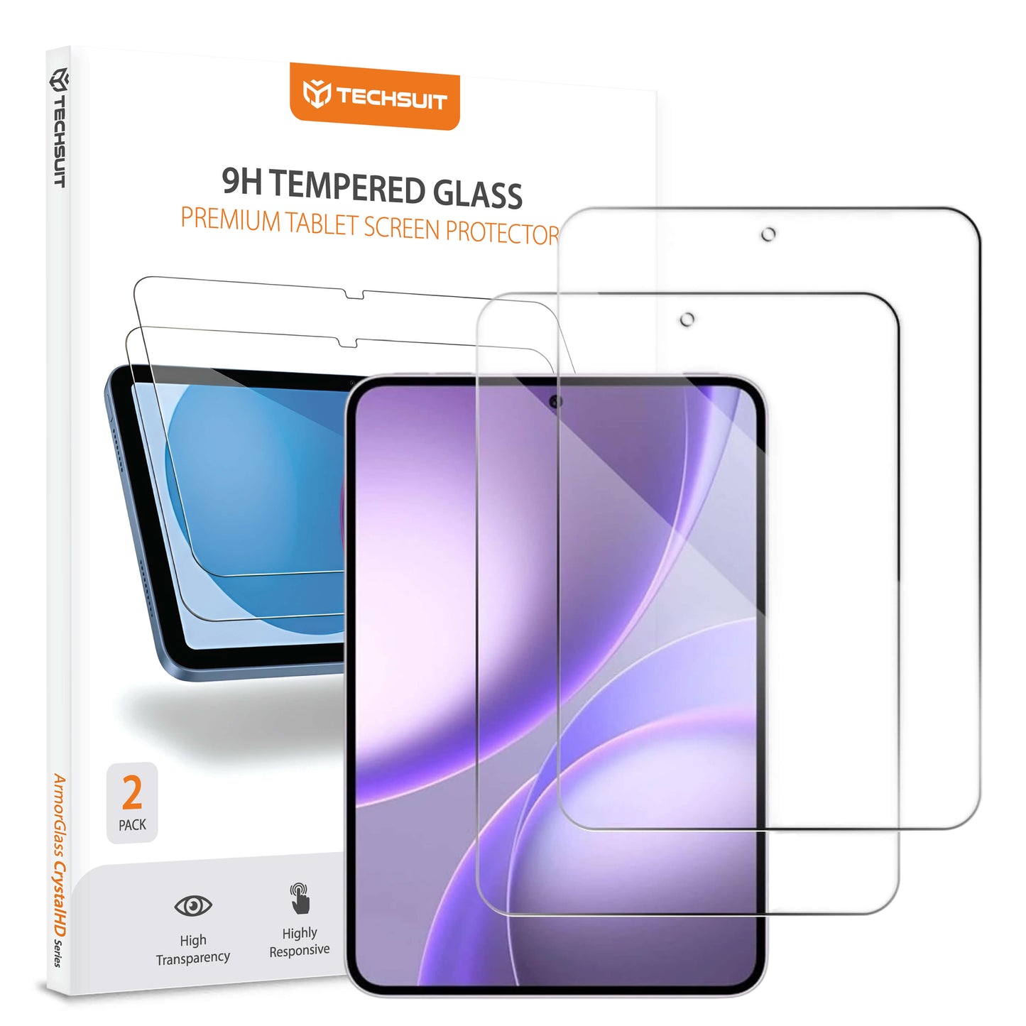 Zaštitna folija za ekran Techsuit ArmorGlass CrystalHD za Oppo Pad Mini, Kaljeno staklo, Full Glue, Set od 2 komada