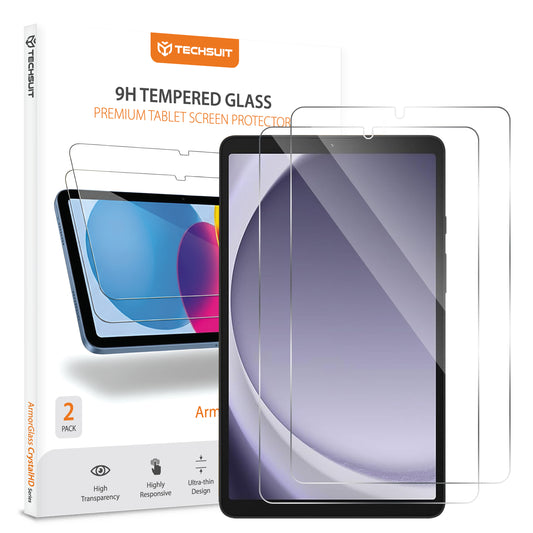 Zaštitna folija za ekran Techsuit ArmorGlass CrystalHD za Samsung Galaxy Tab A11 / Tab A9, Kaljeno staklo, Full Glue, Set od 2 komada