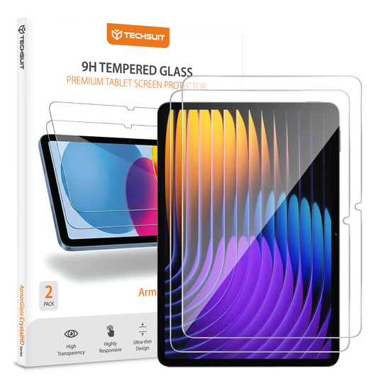 Zaštitna folija za ekran Techsuit ArmorGlass CrystalHD za Xiaomi Pad 7 / 7 Pro, Kaljeno staklo, Full Glue, Set 2 komada