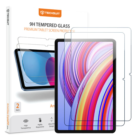 Zaštitna folija za ekran Techsuit ArmorGlass CrystalHD za Xiaomi Redmi Pad Pro / Pad Pro 5G / Poco Pad, Kaljeno staklo, Full Glue, Set 2 komada