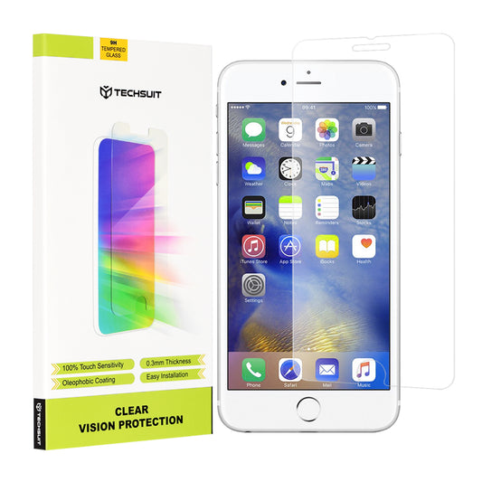 Zaštitna folija za ekran Techsuit Clear Vision za Apple iPhone 6s Plus / 6 Plus, Kaljeno staklo, Puno ljepilo