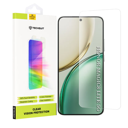 Zaštitna folija za ekran Techsuit Clear Vision za Honor Magic8 Lite, Kaljeno staklo, Full Glue