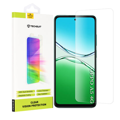 Zaštitna folija za ekran Techsuit Clear Vision za Oppo A5 4G, Kaljeno staklo, Puno ljepilo