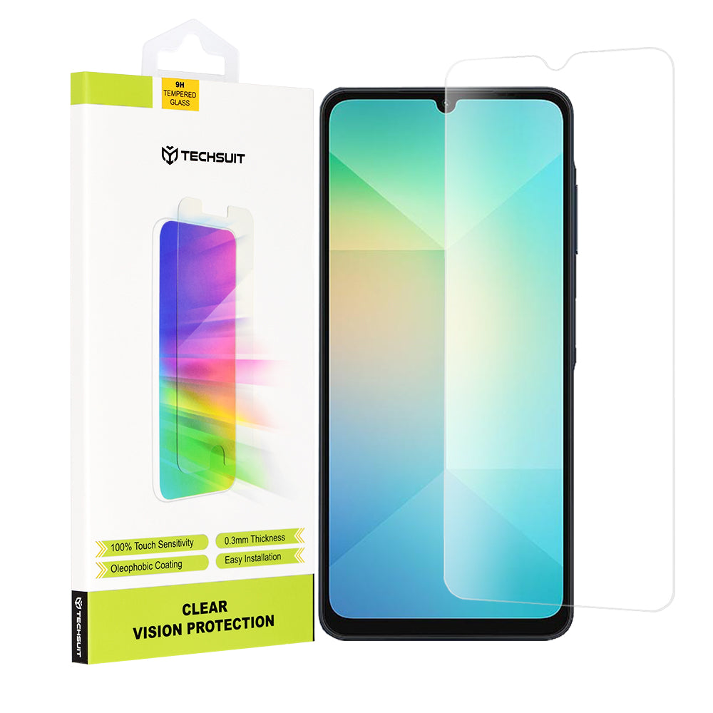 Zaštitna folija za ekran Techsuit Clear Vision za Samsung Galaxy A06 A065, Kaljeno staklo, Puno ljepilo