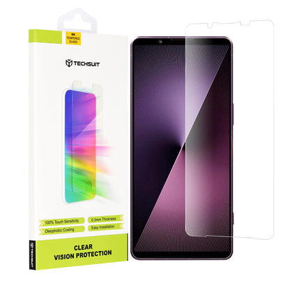 Zaštitna folija za ekran Techsuit Clear Vision za Sony Xperia 1 VII, Kaljeno staklo, Puna ljepila