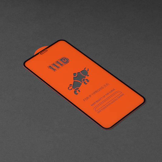 Zaštitna folija za ekran Techsuit za Apple iPhone 11 Pro / XS / X, Kaljeno staklo, Full Glue, 111D, Crna